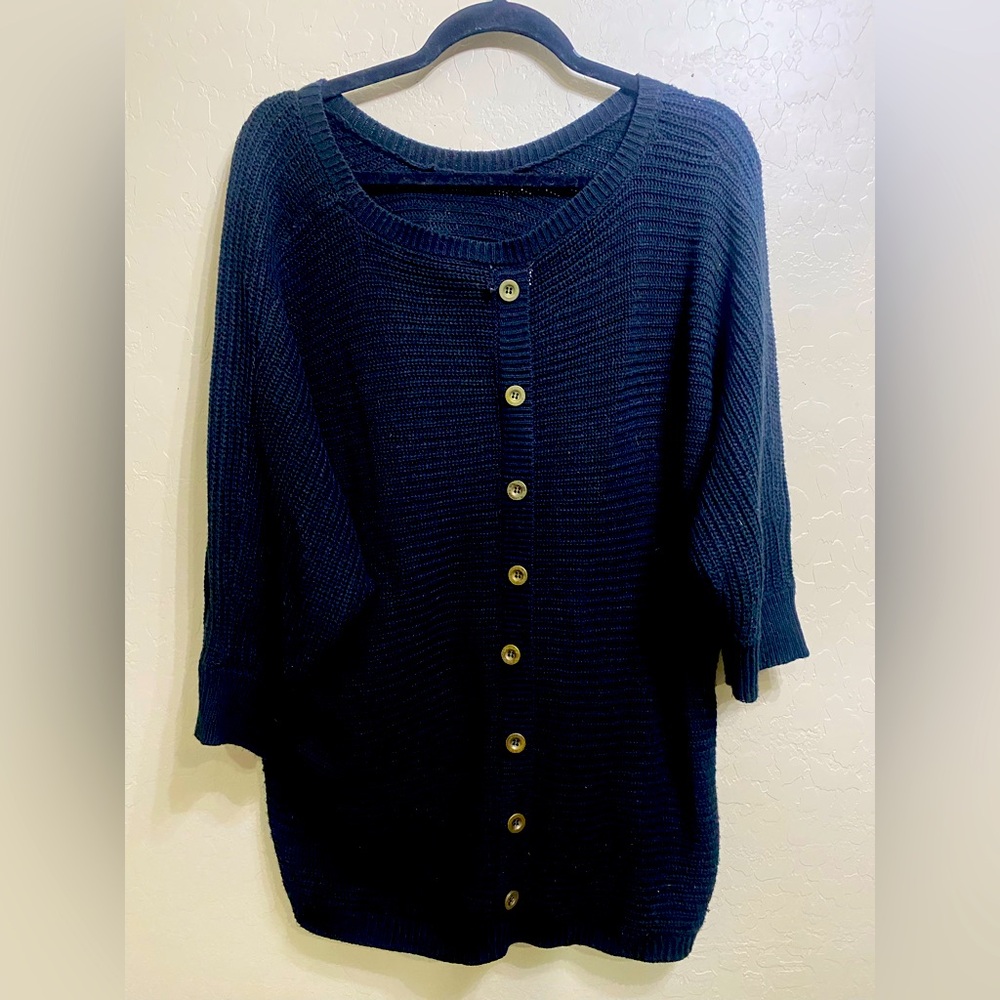 Black Button Down Sweater